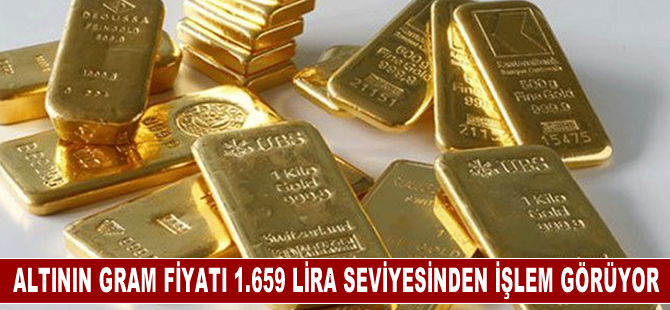 Altının gram fiyatı 1.659 lira seviyesinden işlem görüyor