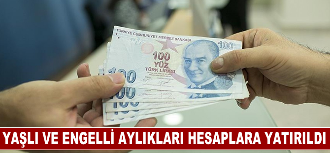 Eylül ayı yaşlı ve engelli aylığı hesaplara yatırıldı