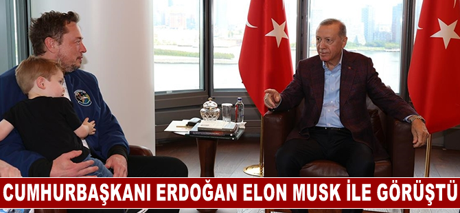 Cumhurbaşkanı Erdoğan, Tesla ve SpaceX'in kurucusu Elon Musk'ı kabul etti