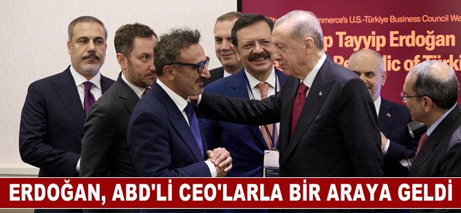 ABD Ticaret Odası Erdoğan'ı ağırladı