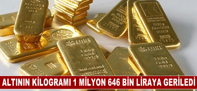 Altının kilogramı 1 milyon 646 bin liraya geriledi