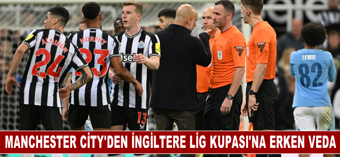 Manchester City'den İngiltere Lig Kupası'na erken veda