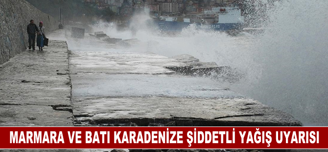 Batı Karadeniz'in iç kesimleri ile Marmara için kuvvetli sağanak uyarısı