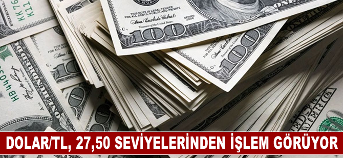 Dolar/TL, 27,50 seviyelerinden işlem görüyor