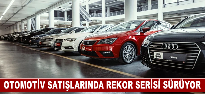 Otomotiv satışlarında rekor serisi eylülde de sürdü