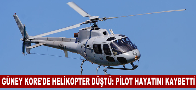 Güney Kore'de helikopterin su havzasına düşmesi sonucu pilot hayatını kaybetti