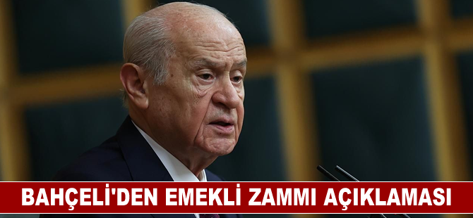 Bahçeli: Emekliye enflasyon üzerinde zam verilmesini bekliyoruz