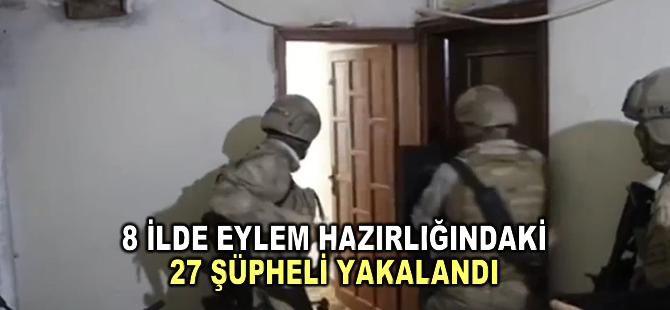 "Kahramanlar Operasyonu" kapsamında 27 bölücü terör örgütü üyesi yakalandı