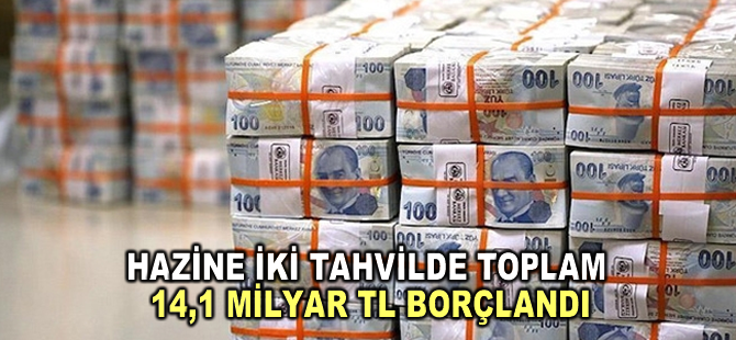 Hazine 14,1 milyar lira borçlandı