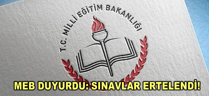 MEB duyurdu: Okullarda ilk dönem birinci sınav tarihleri ertelendi