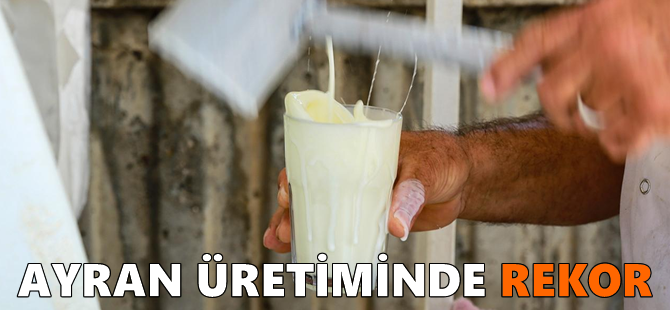 Ayran üretiminde rekor