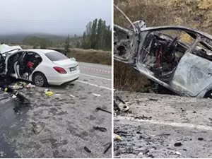 Katliam gibi kaza! İki otomobilin çarpışması sonucu 5 kişi yaşamını yitirdi