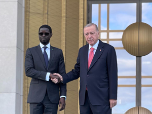 Cumhurbaşkanı Erdoğan, Senegal Cumhurbaşkanı Fay'ı resmi törenle karşıladı