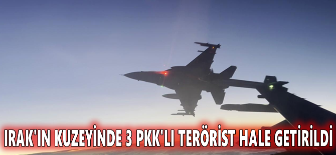 Irak'ın kuzeyinde 3 PKK'lı terörist hale getirildi