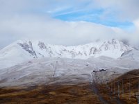 Erciyes Kayak Merkezi'ne kar yağdı