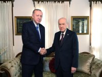 Cumhurbaşkanı Erdoğan, MHP lideri Bahçeli ile bir araya geldi