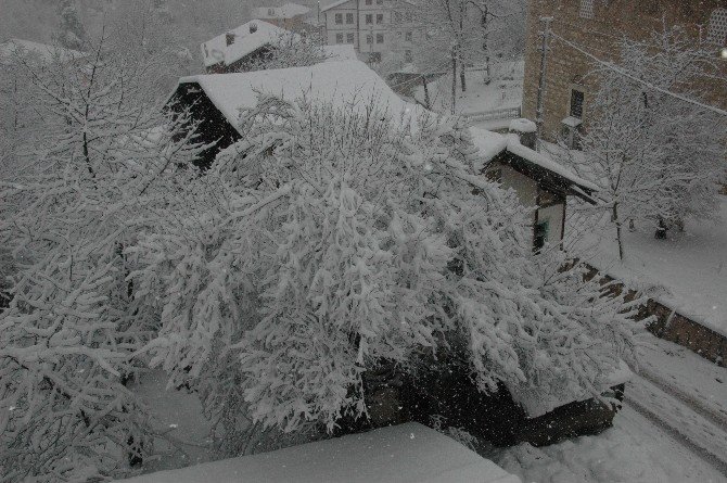 Kastamonu’da Lapa Lapa Kar Yağdı