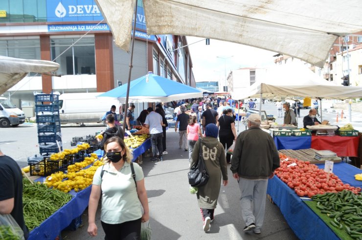 Tekirdağ’da pazarlar açıldı