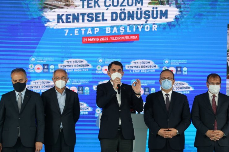 Bakan Kurum: “5 yılda 1 buçuk milyon konut dönüşecek”