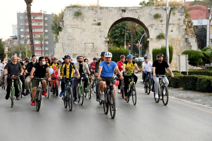 Mersin’de pedallar sağlık için çevrildi