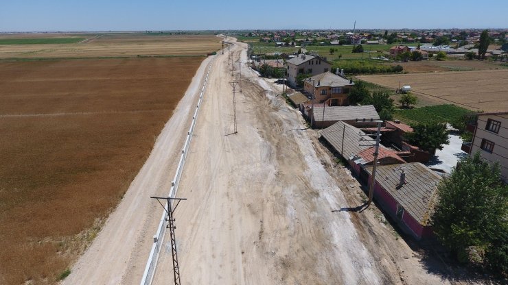 Karatay Belediyesi’nin bölgedeki yol genişletme çalışması devam ediyor