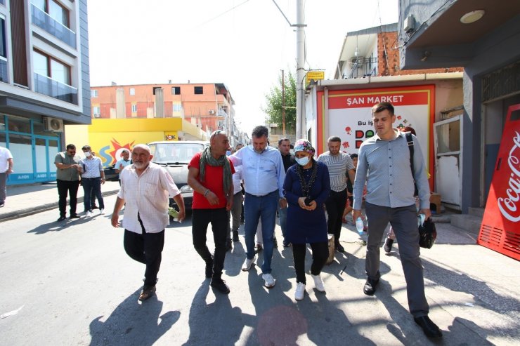 Başkan Sandal, Cengizhan ve Çiçek Mahallesi’ni ziyaret etti, sorunları dinledi