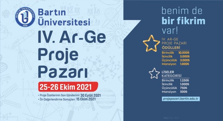 Bartın Üniversitesi IV. Ar-Ge Proje Pazarı başvuruları başladı