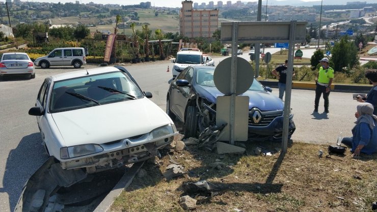 Samsun’da kavşakta kaza: 3 yaralı