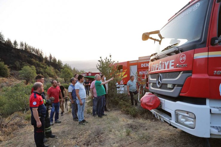 Orman yangınlarına karşı başarılı mücadele eden Denizli Büyükşehre çifte gurur